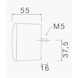 Aspoeck fog lamp fog lamp for brenderup trailer
