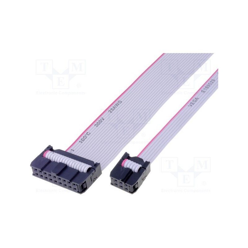 1 pcs x AMPHENOL - FC30600-S - Ribbon cable with IDC connectors, Cable ph: 1.27mm, 0.6m