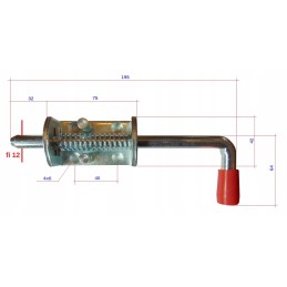 Latch lock bolt latch long l195 strong