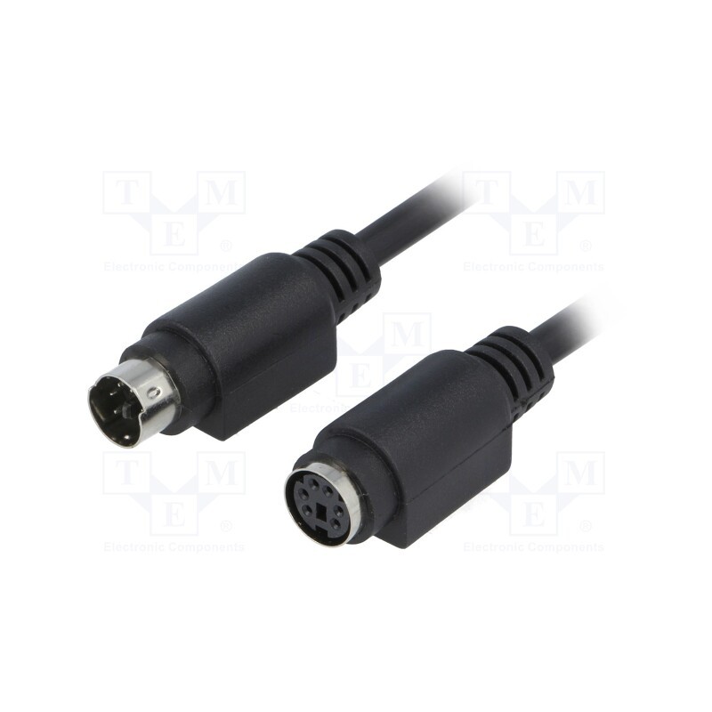 1 pcs x BQ CABLE - CAB-PS2WG/5-BK - Cable, PS/2 socket,PS/2 plug, 5m, black, connection 1: 1