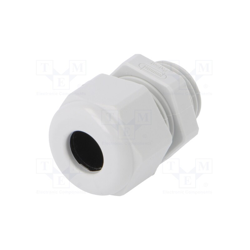 1 pcs x HUMMEL - 1.219.1600.50 - Cable gland, M16, 1.5, IP68, polyamide, grey, UL94V-0, HSK-K