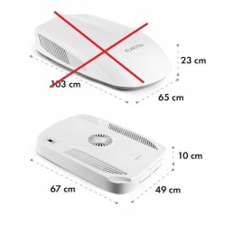 Air conditioner for a camper trailer 2 5 kW, box, 2 internal unit