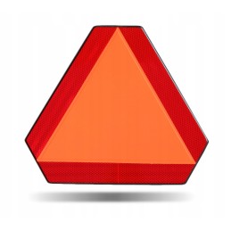 Triangle warning sticker for slow-moving vehicles