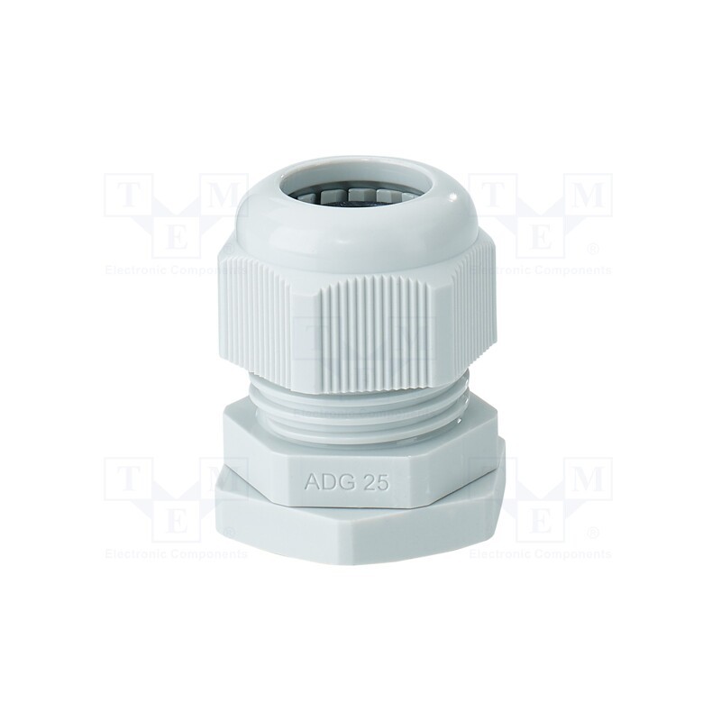1 pcs x HENSEL - 36001079 - Cable gland, M25, 1.5, IP66, polyamide, light grey