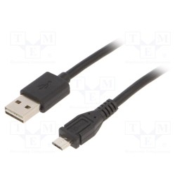 1 pcs x GEMBIRD - CC-MUSB2D-1M - Cable, USB 2.0, USB A plug,USB B micro plug, gold-plated, 1m