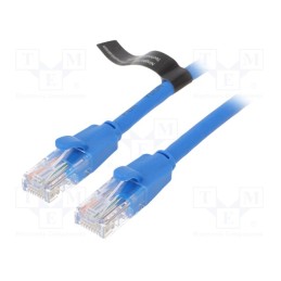 1 pcs x VENTION - IBELD - Patch cord, U/UTP, 6, CCA, PVC, blue, 0.5m, RJ45 plug,both sides