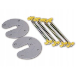 Base plates for awning legs, 2 pieces Fiamma