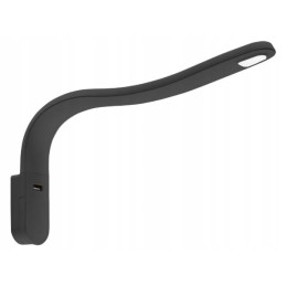 LED wall lamp 12v for a caravan, camper, flexible black