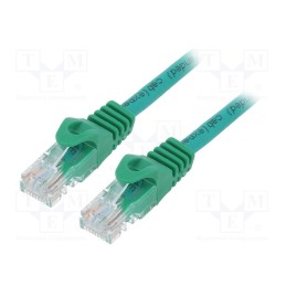 1 pcs x GEMBIRD - PP6U-0.25M/G - Patch cord, U/UTP, 6, stranded, CCA, PVC, green, 0.25m, 26AWG