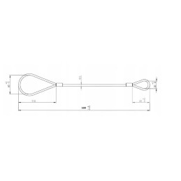 Steel break rope for light trailers