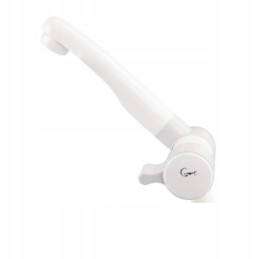 London faucet hot cold water white and gray camper