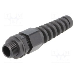 1 pcs x KSS WIRING - AGR16SR - Cable gland, with strain relief, M16, 1.5, IP68, polyamide, black