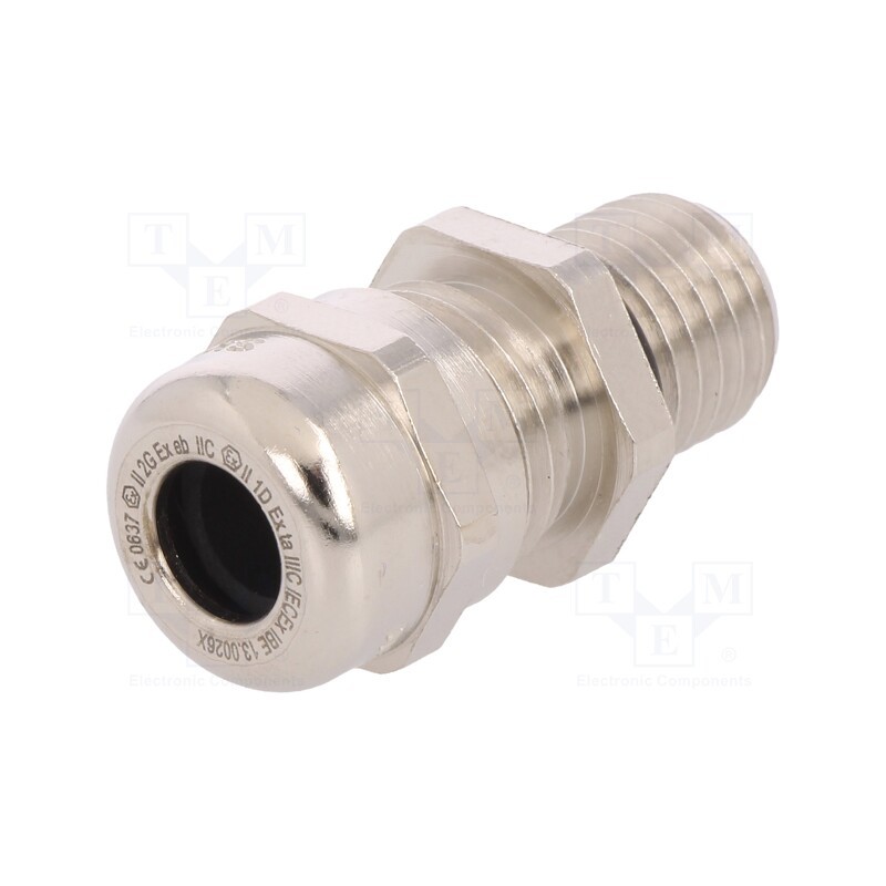1 pcs x LAPP - 53112800 - Cable gland, with long thread, M12, 1.5, IP68, brass