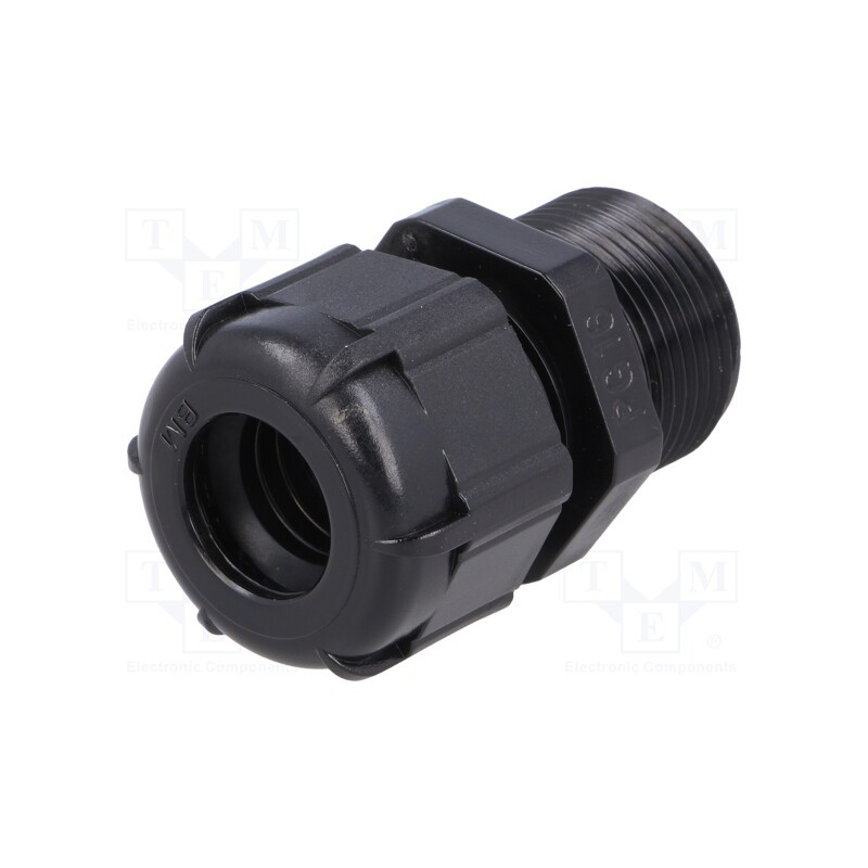 1 pcs x BM GROUP - BM4016LN - Cable gland, with long thread, PG16, IP68, polyamide, black