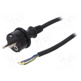 1 pcs x PLASTROL - W-97270 - Cable, 3x1.5mm2, CEE 7/7 (E/F) plug,wires,SCHUKO plug, rubber