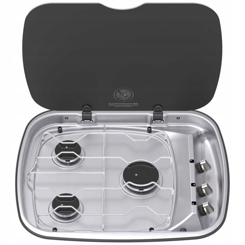 Gas stove with 3 burners for the Argent Thetford yacht