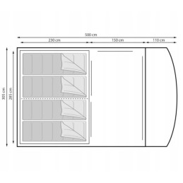 Alabama BTC aluminum family tent for 4 people