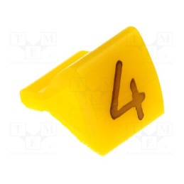 1 pcg x KURANT - MZ-1/4 - Markers, Marking: 4, 1.7÷3.5mm, H: 7mm, A: 6mm, -30÷100°C, leaded