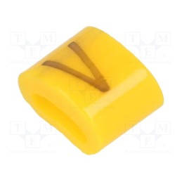 1 pcg x KURANT - MZ-0/V - Markers, Marking: V, 1.1÷2.5mm, H: 3mm, A: 6mm, -30÷100°C, leaded
