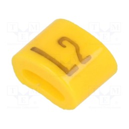 1 pcg x KURANT - MZ-0/L2 - Markers, Marking: L2, 1.1÷2.5mm, H: 3mm, A: 6mm, -30÷100°C, leaded