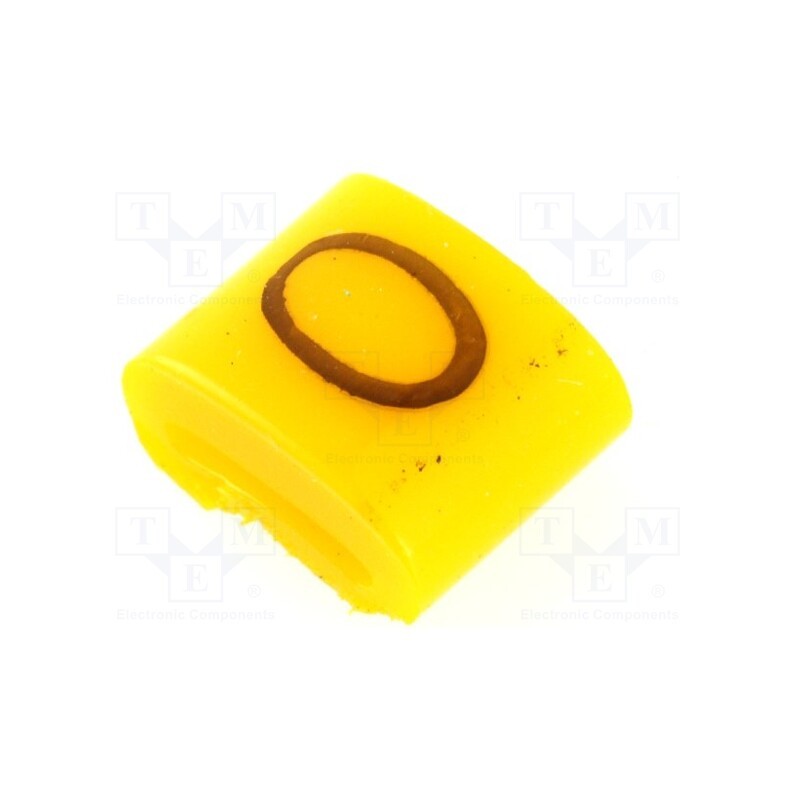 1 pcg x KURANT - MZ-0/0 - Markers, Marking: 0, 1.1÷2.5mm, H: 3mm, A: 6mm, -30÷100°C, leaded