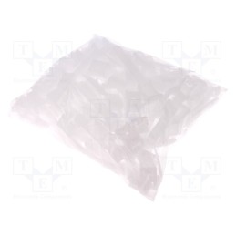 1 pcg x PAWBOL - H.7207 - Cable strap clip, white, L: 100mm, 100pcs, UP-30, Ø: 30mm