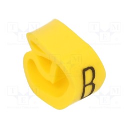 1 pcg x PARTEX - PA-20004AV40.B - Markers, Marking: B, 4÷10mm, PVC, yellow, -30÷60°C, leaded, PA-2