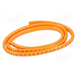 1 pcg x KURANT - MZ-MKK-0/3 - Markers, Marking: 3, 1.1÷2.5mm, H: 3mm, A: 6mm, -30÷100°C, leaded