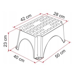 Entrance step for Fiamma step trailer