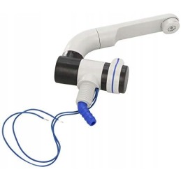 Gray barwig spout faucet, cold water, micro switch for a caravan