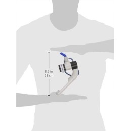 Gray barwig spout faucet, cold water, micro switch for a caravan