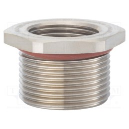 1 pcs x HUMMEL - 1.879.1612.50 - Reduction of threads for glands, Int.thread: M12, brass, nickel