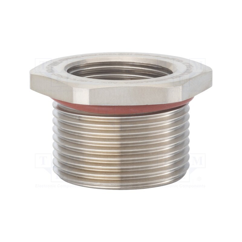1 pcs x HUMMEL - 1.879.1612.50 - Reduction of threads for glands, Int.thread: M12, brass, nickel