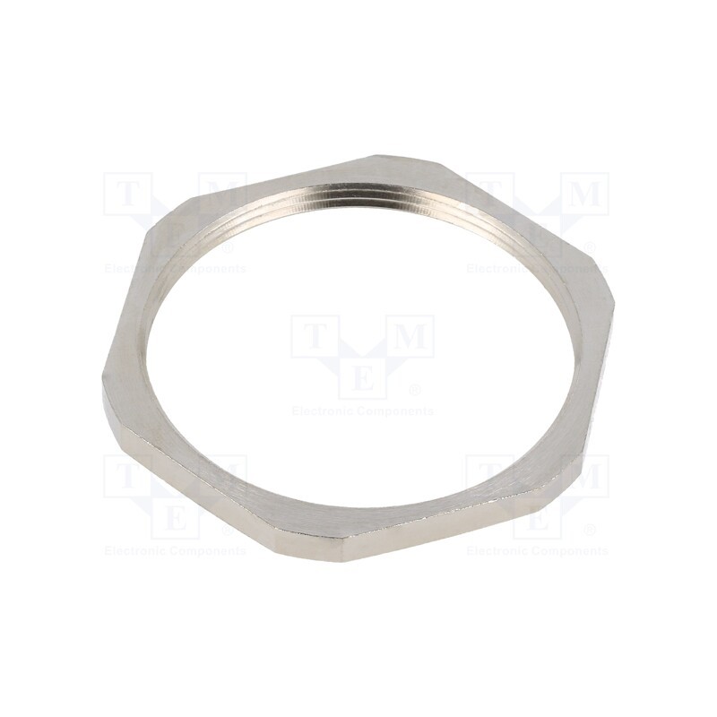 1 pcs x BM GROUP - 2704 - Nut, PG42, brass, nickel, 60mm, Thread: PG