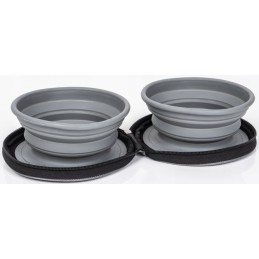 Folding dog bowl for animals camp4 2 pcs 0 7l