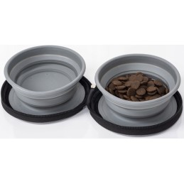 Folding dog bowl for animals camp4 2 pcs 0 7l