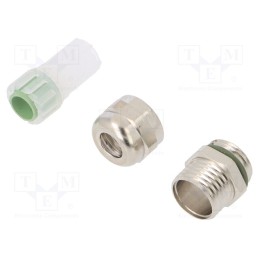 1 pcs x HUMMEL - 1.699.0700.01 - Cable gland, PG7, IP68, brass, HSK-M-PVDF