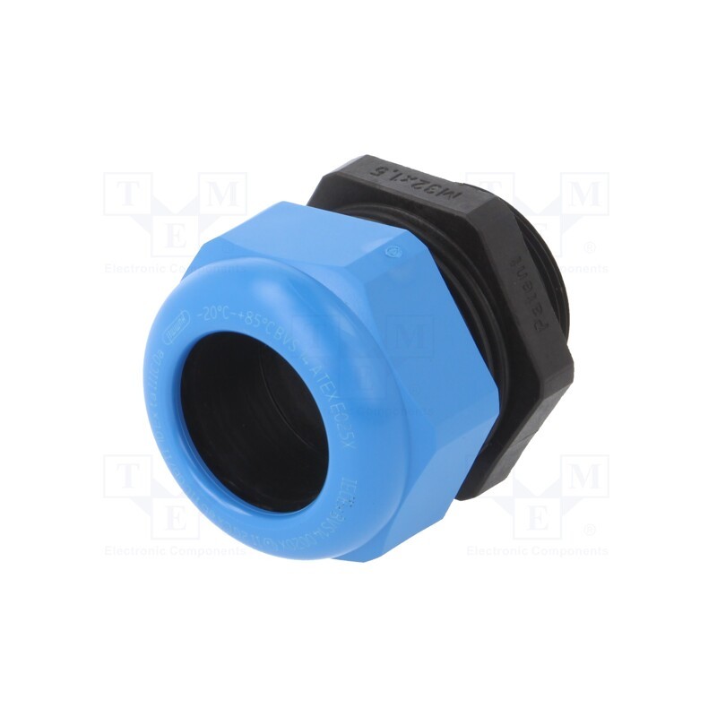 1 pcs x HUMMEL - 1.292.3202.50 - Cable gland, with long thread, M32, 1.5, IP68, polyamide