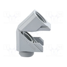 1 pcs x HUMMEL - 1.315.2900.11 - Connector, angular, PG29, PG29, IP68, polyamide, grey, Snap Elbow
