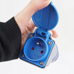 Adapter input plug 16a 3p output socket 230v w163 g230 f