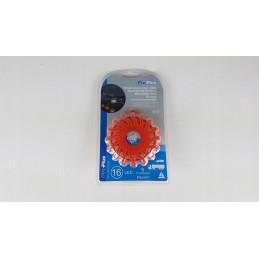 Flash warning lamp disc flare 16x LED