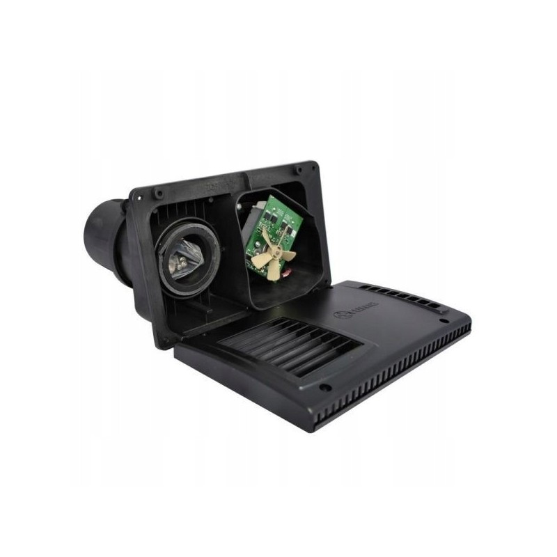 Black truma combi d boiler fireplace