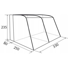Tent for a camper trailer, bus vestibule