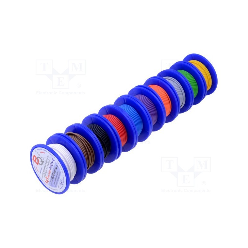 1 pcs x BQ CABLE - TLY-SET0.12/5 - Wire, TLY, stranded, Cu, 0.12mm2, PVC, 150V, 5m, Class: 5, 1x0.12mm2