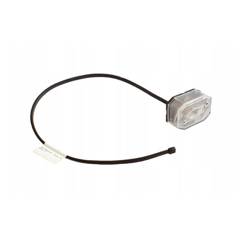 Marker lamp for trailer aspoeck flexipoint white 0 5m 12v