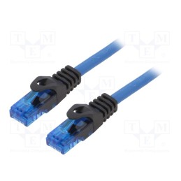 1 pcs x LOGILINK - CPP007 - Patch cord, U/UTP, 6a, solid, Cu, blue, 7.5m, RJ45 plug,both sides