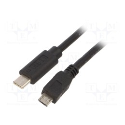 1 pcs x GEMBIRD - CCP-USB2-MBMCM-6 - Cable, USB 2.0, USB B micro plug,USB C plug, gold-plated, 1.8m