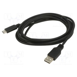 1 pcs x ART - KABUSB3.1 A-C 1M AL-OEM-116 - Cable, USB 3.0, USB A plug,USB C plug, 1m, black