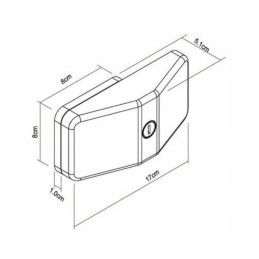 Thule door lock door lock, 3 pcs, white