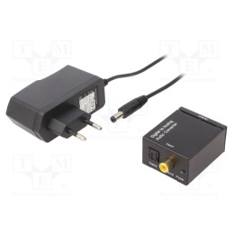 1 pcs x GEMBIRD - DSC-OPT-RCA-001 - Digital-to-analog converter, converter,power supply, black